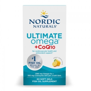 Nordic naturals挪威小鱼鱼油+泛醇还原型辅酶60粒-保质期2028年3月