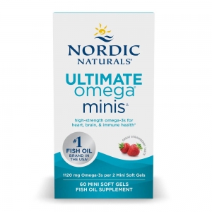 Nordic Natural 挪威小鱼成人双倍迷你鱼油60粒-保质期2028年5月
