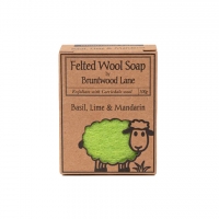 Felted Wool新西兰手工羊毛香皂【罗勒青柠】 100g
