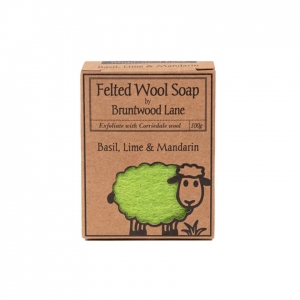 Felted Wool新西兰手工羊毛香皂【罗勒青柠】 100g