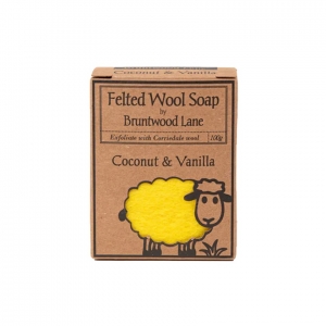 Felted Wool新西兰手工羊毛香皂【椰奶香草】 100g