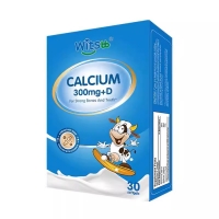 wistbb健敏思小蓝盒液体钙宝宝儿童补钙d3高含量软胶囊30粒