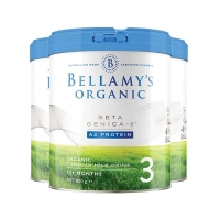 【澳洲直邮】Bellamy's 贝拉米有机A2白金3段(1-3岁)800g*6罐 保质期2028年1月
